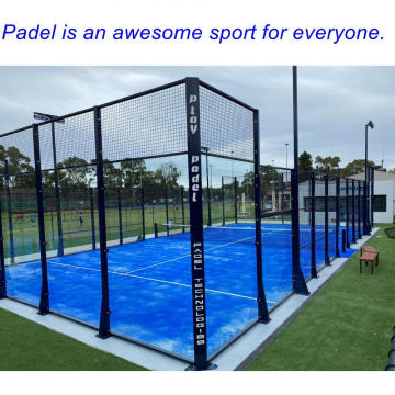 Grama artificial para quadra de tênis de padel ao ar livre